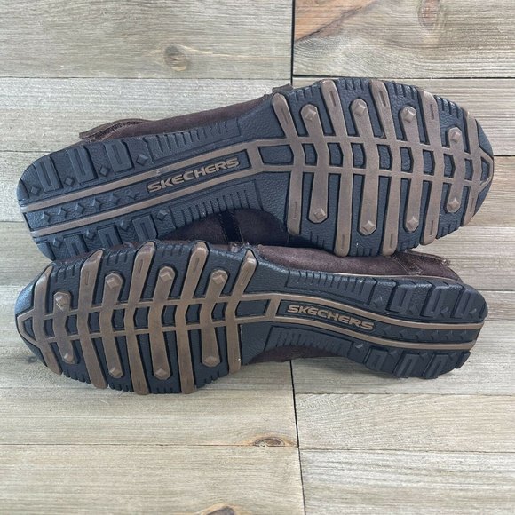 Skechers Womens Size 10 Brown Mary Jane Slip On Leather Shoes SN21571 Round Toe - Picture 7 of 9